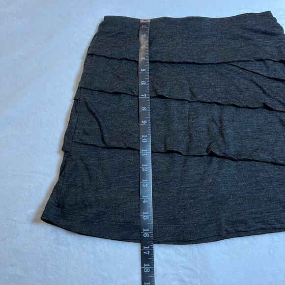 Prana Leah Tiered Layered Knit Skirt Size X-Small Neutral Casual Lightweight - Picture 8 of 8